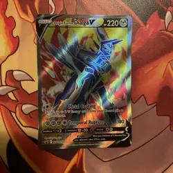Origin Forme Dialga V SWSH255 SWSH: Sword & Shield Promo Cards Holo NM AR IR - Image 2