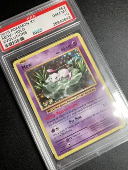 2016 Pokemon XY Evolutions Mew Holo Card 53/108 PSA 10 - Image 3
