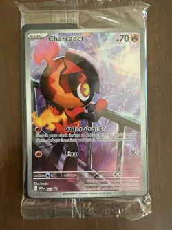 Sealed 2025 Pokemon Charcadet 022 Phantasmal Flames ETB Black Star Promo Card - Image 1