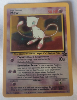 Pokemon Card Mew Holographic Black Star Promo #9 Card WOTC 1999-2000 NM - Image 1