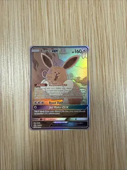 Eevee GX SM233 Full Art Promo Black Star Ultra Rare Holo Pokemon TCG Card NM - Image 1