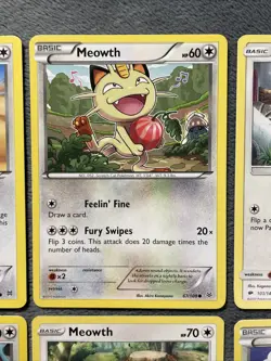 Meowth Persian Pokemon Cards Lot 2 Reverse Holos Includes Rare + More! 2015-2024 - Image 3