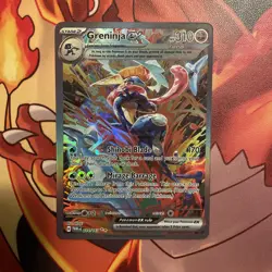 CUSTOM FAN ART PROXY CARD Greninja Ex 214/167 Twilight Masquerade SIR NM - Image 3