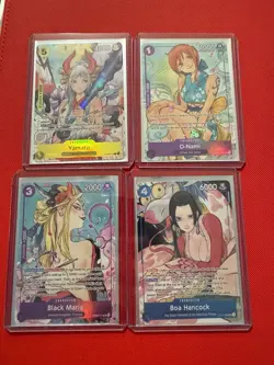 One Piece Illustration Box Vol. 1 & 2 Promo Set Sealed X4 Promo Cards TCG - Image 1