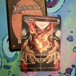 Sol Ring Full Art Foil Mtg Play Test Card frame break the one ring - Image 2