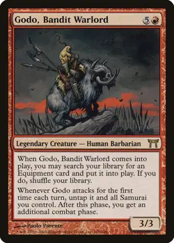 Champions of Kamigawa Godo, Bandit Warlord MTG Magic the Gathering LP - Image 1
