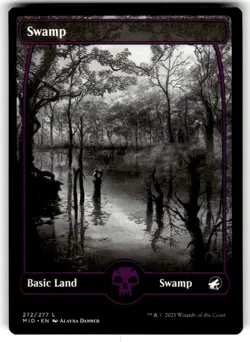 1x Swamp (272) Midnight Hunt MTG Magic the Gathering NM - Image 1