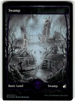 Swamp (273) Innistrad: Midnight Hunt Foil MTG - Image 1