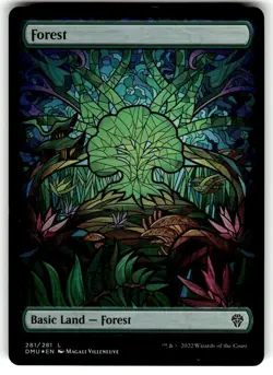 Forest (Showcase) Dominaria United Foil MTG NM - Image 1
