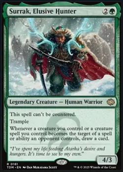 LP MTG Surrak, Elusive Hunter - Foil Light Play Tarkir: Dragonstorm - Image 1