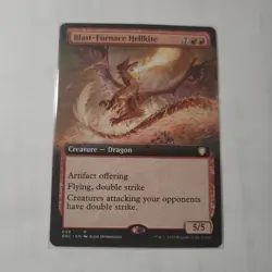 Blast-Furnace Hellkite # 59 Extended Art MtG Brother's War Commander Rare - Image 1