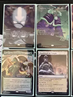 MTG Avatar Mythic & Rare Lot - Aangs Shelter, Toph, Zhao, Taunting, Fire Nation - Image 2