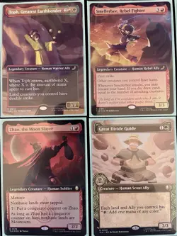 MTG Avatar Mythic & Rare Lot - Aangs Shelter, Toph, Zhao, Taunting, Fire Nation - Image 3