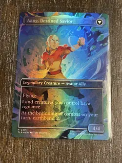 MTG: Aang, At The Crossroads Borderless Foil NM Avatar The Last Airbender - Image 2