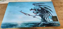 Magic the Gathering - MTG - Seb McKinnon - Playmat - Signed - Phyrexian Angel - Image 1