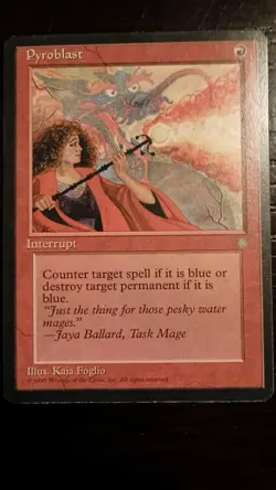 Magic The Gathering Pyroblast Ice Age Regular NM/MINT Condition - Image 1