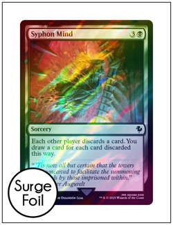 1x Syphon Mind, Surge Foil, Final Fantasy, Magic MTG NM - Image 1