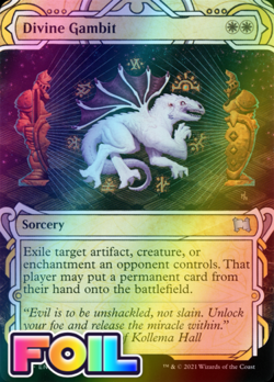 x1 Divine Gambit STA FOIL Mystical Archives MTG 4/63 UNCOMMON M/NM 1x - Image 1
