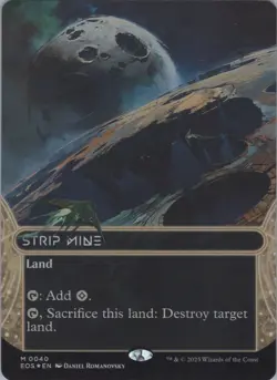 (Foil) MTG Strip Mine () (Borderless) M Edge of Eternities: Stellar Sights 40 NM - Image 1