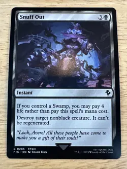 Snuff Out NM Commander: Final Fantasy 0285 MTG Regular - Image 1