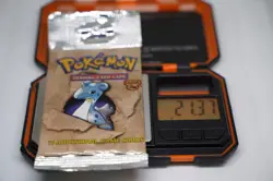 21.37g Pokemon WOTC Fossil Unlimited Booster Pack Vintage Sealed TCG Lapras - Image 1