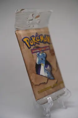 21.37g Pokemon WOTC Fossil Unlimited Booster Pack Vintage Sealed TCG Lapras - Image 5