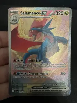 Pokemon TCG Salamence ex 187/159 SV09: Journey Together SIR - Pack Fresh Mint! - Image 1