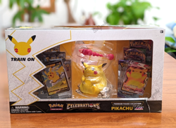 Tear on Box Pokemon TCG Pikachu Vmax Celebrations Premium Figure Collection 820650809408 - Image 1