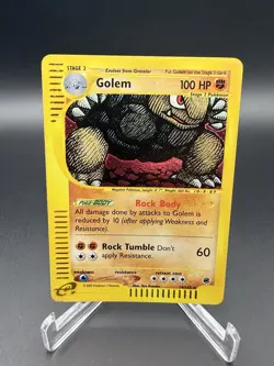 Pokemon TCG - Golem 14/165 - Expedition Base Set (2002) Holo Rare LP - Image 1