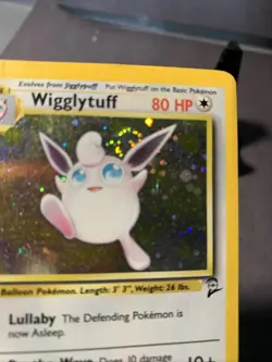 Pokemon TCG Wigglytuff #19/130 Base Set 2 Unlimited Holo Rare WOTC VTG Swirl - Image 3