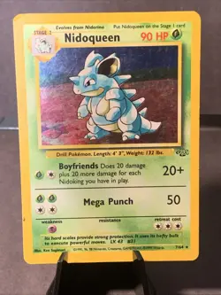 Pokemon TCG Nidoqueen #23/64 Jungle Unlimited Holo Rare WOTC VTG 1999 - Image 1