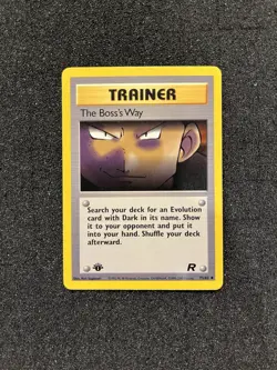 Pokemon 1st Edition Boss’s Way 2000 Team Rocket Excellent Condition - Image 1