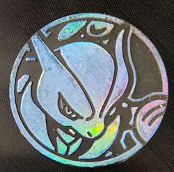 Mega Mewtwo X Collectors Coin Blue Holo Pokemon TCG - Image 1