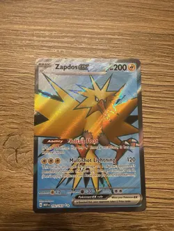 Pokemon Karte | Zapdos EX 192/165 | Deutsch | ULTRA RARE | Near Mint | 151 - Image 1
