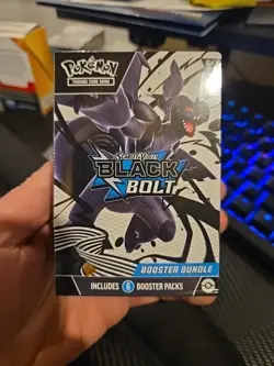 Pokemon TCG- Scarlet & Violet Black Bolt Booster Bundle Factory Sealed (6 Packs) - Image 1