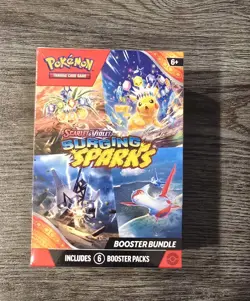 Pokemon TCG Surging Sparks Booster Bundle 6 Packs Factory Sealed - Image 1