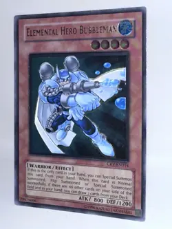 Elemental Hero Bubbleman CRV-EN014 UTR Ultimate Rare Yugioh Card English - Image 2
