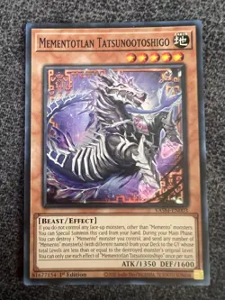 Yugioh Mementotlan Tatsunootoshigo VASM-EN003 Super Rare 1st Edition NM - Image 1