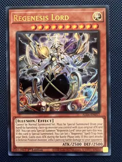 Yugioh Regenesis Lord ALIN-EN017 Ultra Rare 1st Edition Near Mint - Image 1
