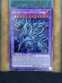 Yugioh Blue-Eyes Alternative Ultimate Dragon TN19-EN001 Secret Rare Promo NM - Image 1