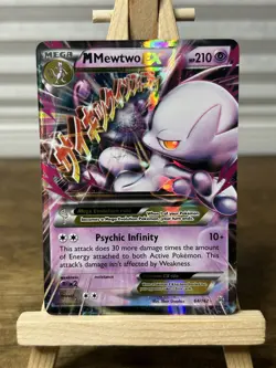 M Mewtwo EX 64/162 - Pokemon XY BREAKthrough Ultra Rare Holo TCG Card - Image 1