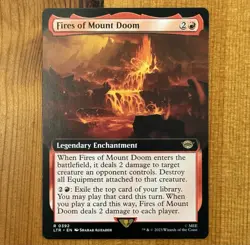 Fires of Mount Doom, R 0392, NM Extended Art, MTG Lord Rings Mordor, TCG Cards - Image 1