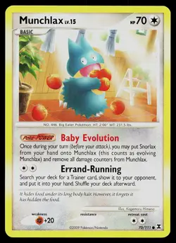 Pokemon Card - Munchlax Rising Rivals 70/111 Common - Image 1