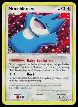 Pokemon Card - Munchlax Rising Rivals 69/111 Non Holo - Image 1