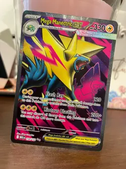 Pokemon TCG Mega Manectric ex 158/132 Card Me01: Mega Evolution Holo NM - Image 1