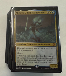 Innistrad: Crimson Vow Commander Deck - Spirit Squadron Used - Sleaved cards 630509995318 - Image 1