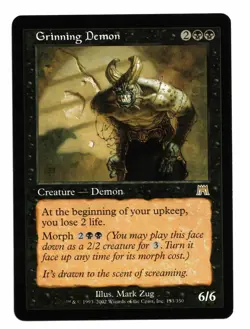 Magic the Gathering MTG Card: Grinning Demon 153/350 Onslaught Rare! NM - Image 1