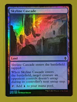 FOIL Skyline Cascade x1 Battle for Zendikar 1x Magic the Gathering MTG - Image 1