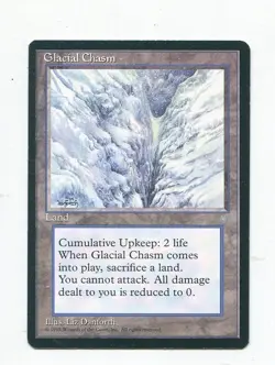 MAGIC GLACIAL CHASM MTG ENG ICE AGE ERA GLACIALE - Image 1