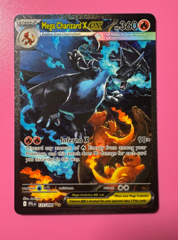 Mega Charizard X ex 125/094 SIR Phantasmal Flames Pokemon Card NM - Image 1
